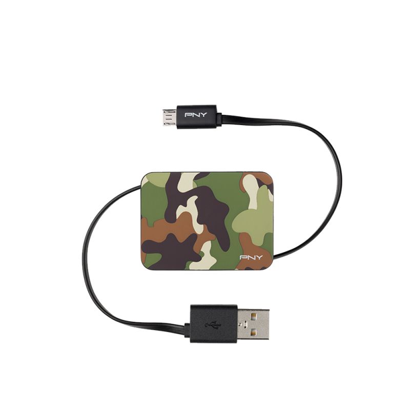 Cable Pny Usb Retractil Cammo